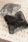 Luxury Imitation Fur Cushion - Ebony Plume