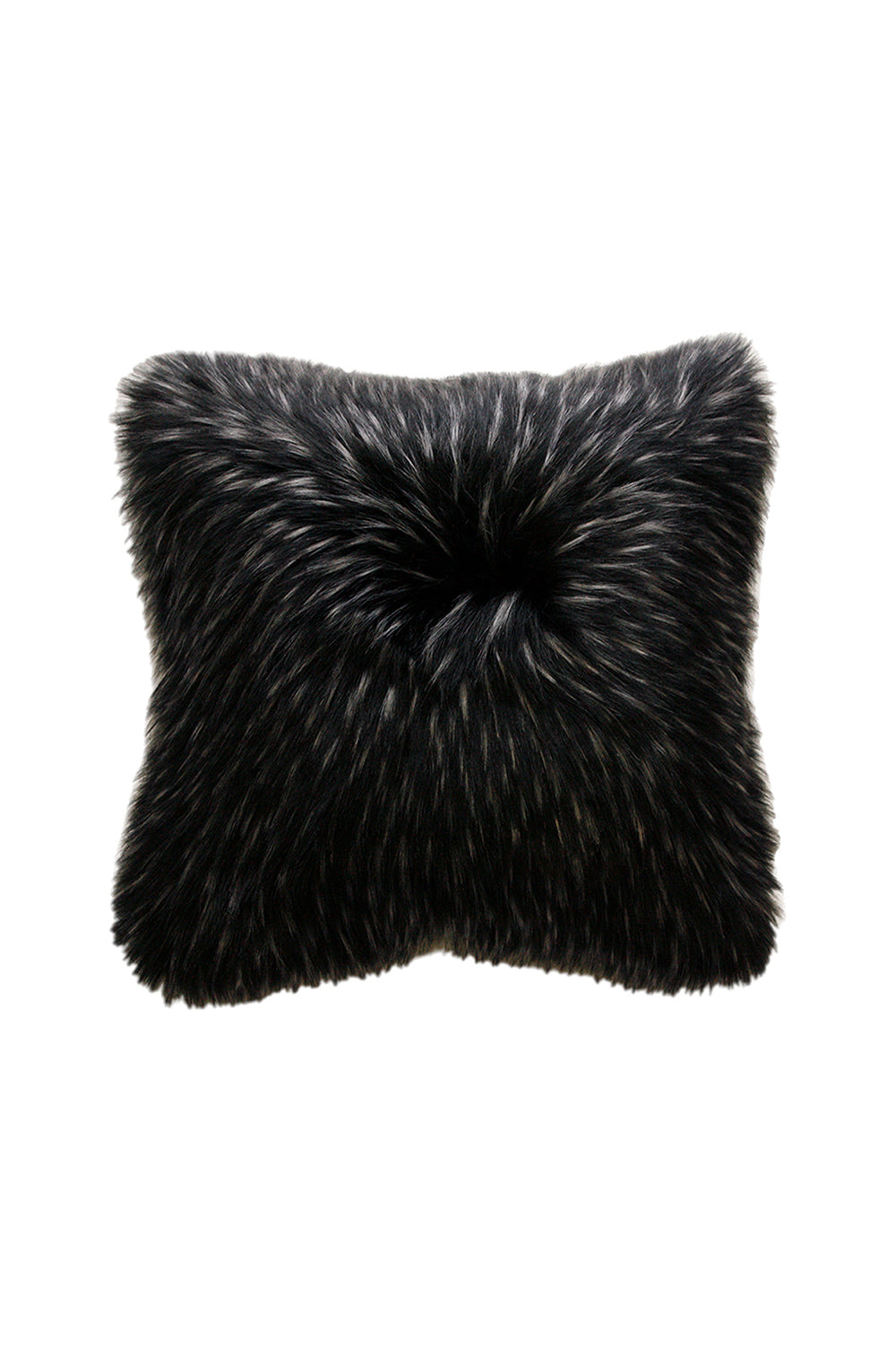 Ebony Plume imitation faux fur cushion