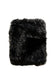 Imitation fake fur throw - Heirloom faux fur throw and cushions  in Ebony Plume Black SKU FEPT18