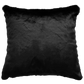 Luxury faux fur Black Panther cushion in black skin from Heirloom.  These are the best fake fur throws, super soft for NZ interior design