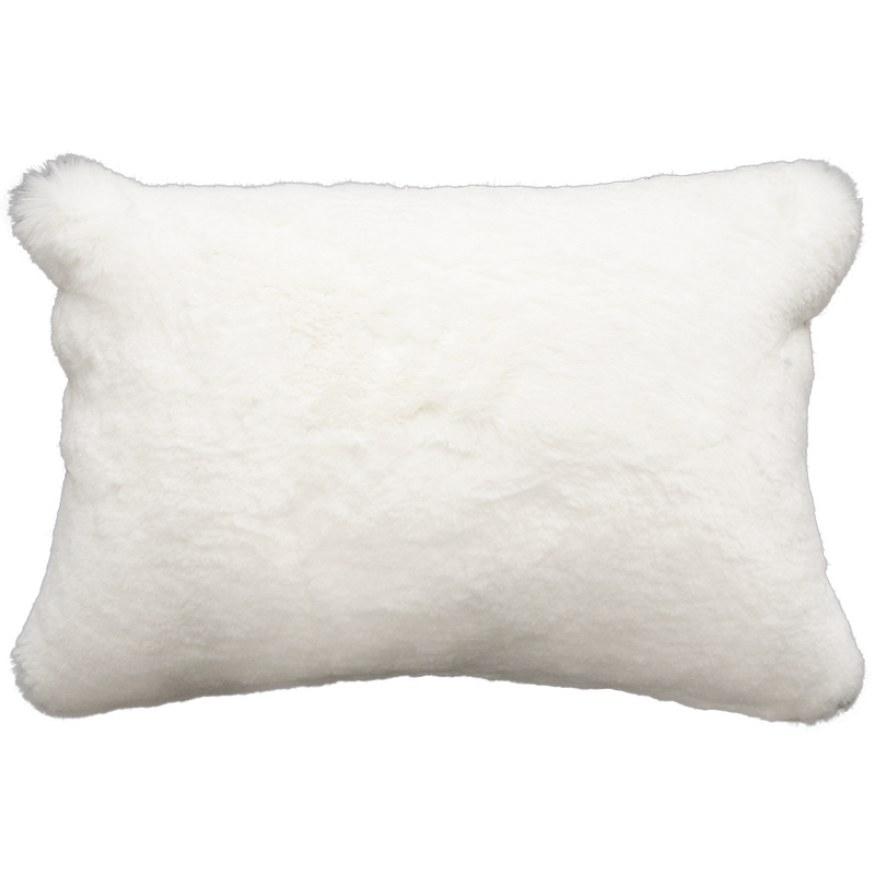 Luxury imitation fur cushion ,  Polar Bear by Heirloom for New Zealand interiors