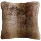 Imitation fur cushion in Sable from Heirloom