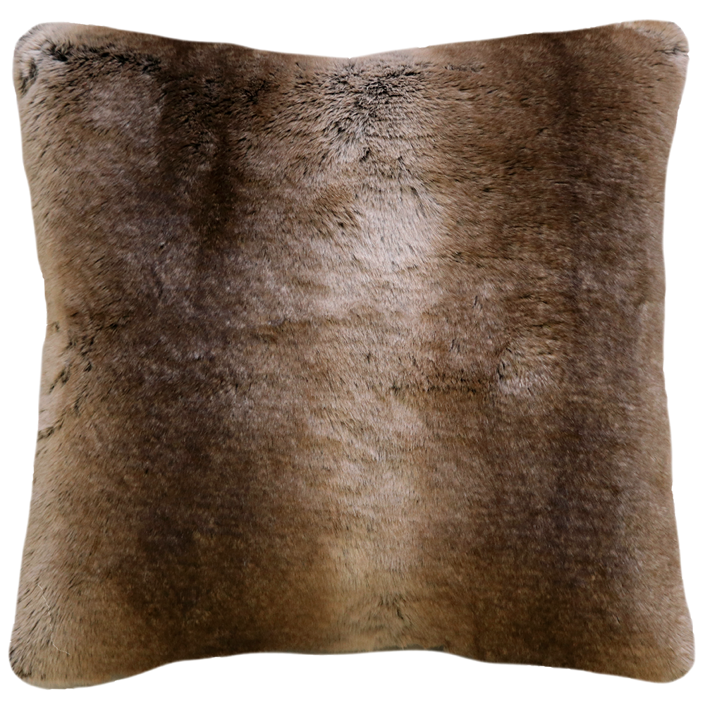 Sable imitation fur cushion from Furtex