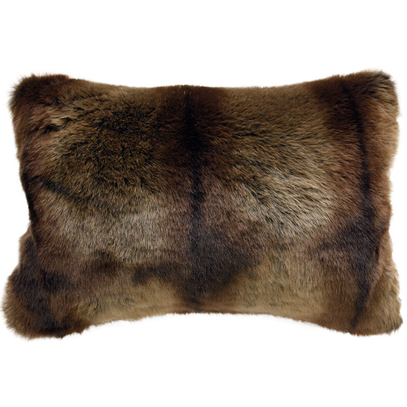 Luxury imitation fur throw, red lemur with matching cushions from Heirloom sku FRLT18