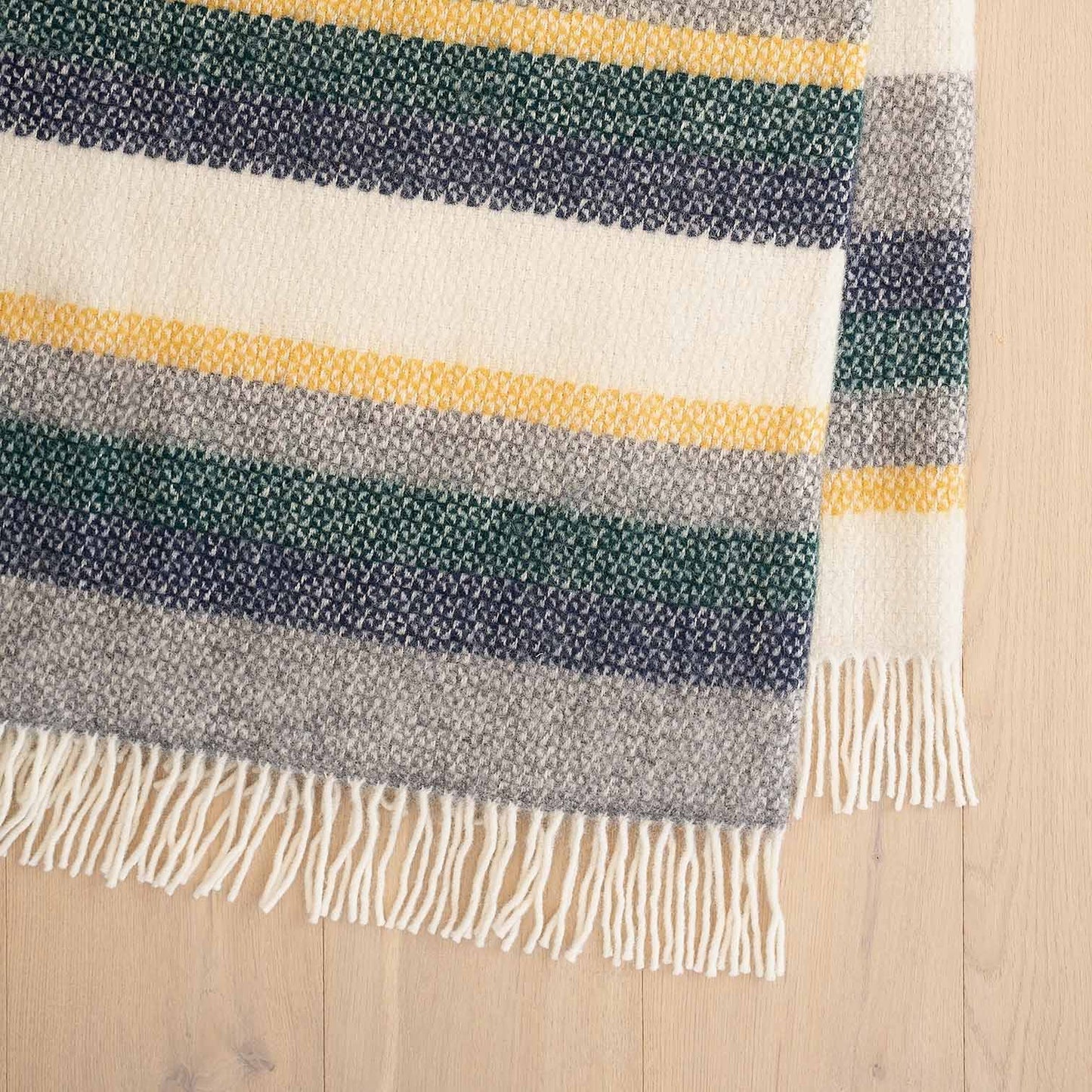 Fetlar wool throw from Weave Home in Royal
