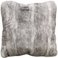 Imitation faux fur cushion in Grey Coyote. 