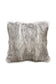 Imitation faux fur cushion in Grey Coyote. 