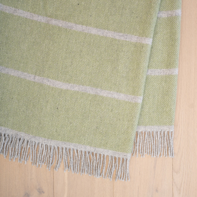 Hellister wool throw in Meadow from Weave Home