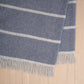 Hellister wool throw in Navy from Weave Home