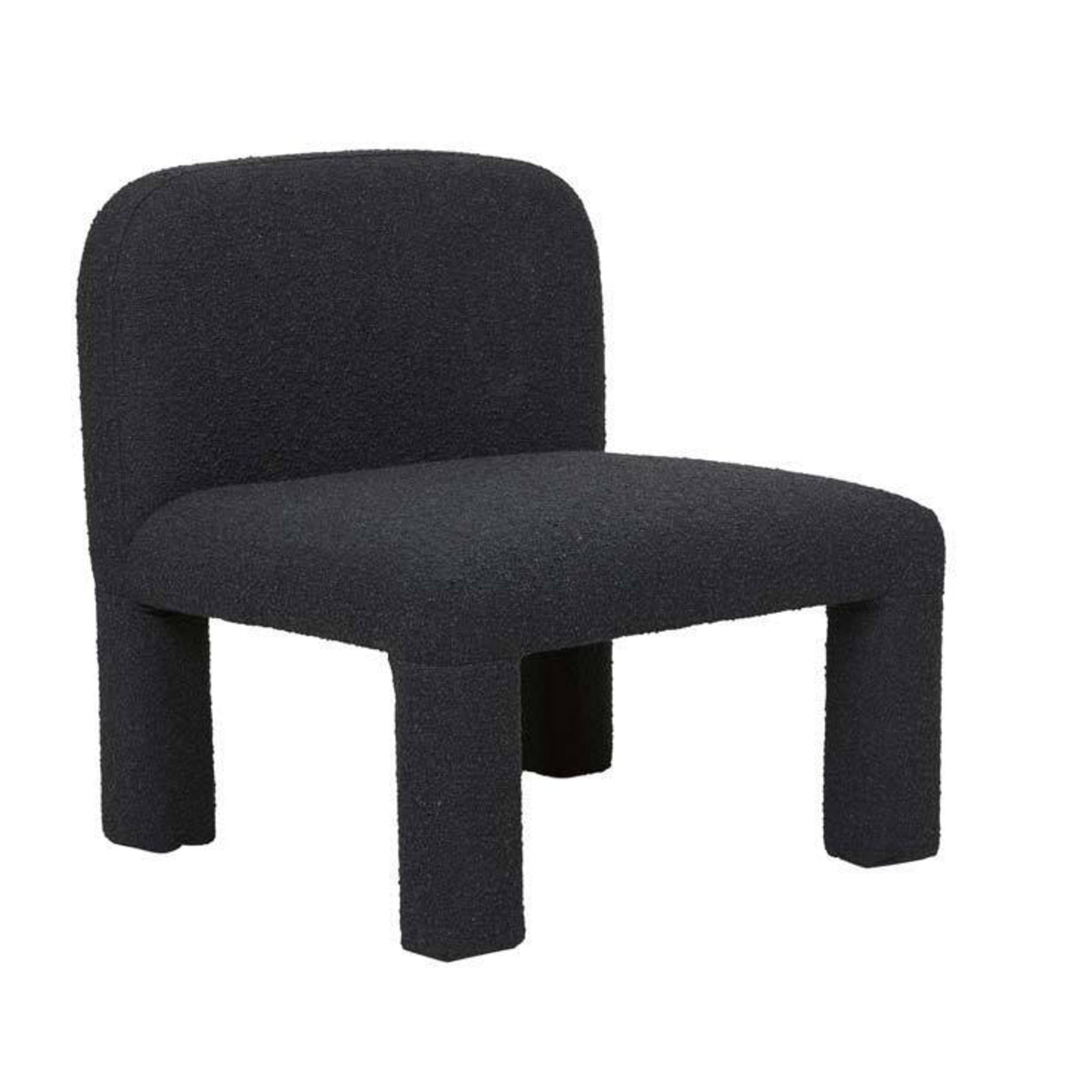Hugo Arc occasional chair in charcoal