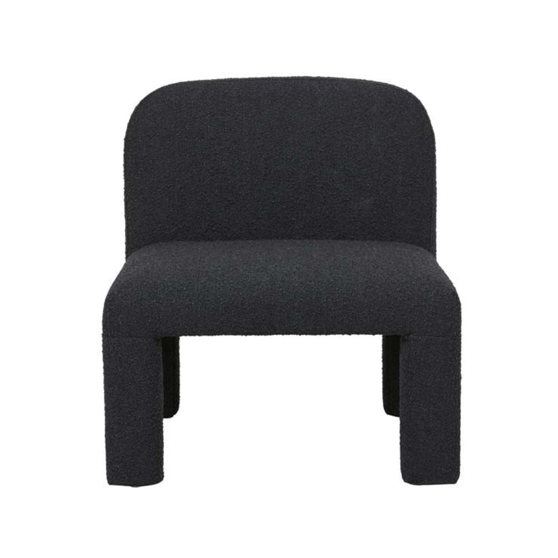 Hugo Arc occasional chair in charcoal