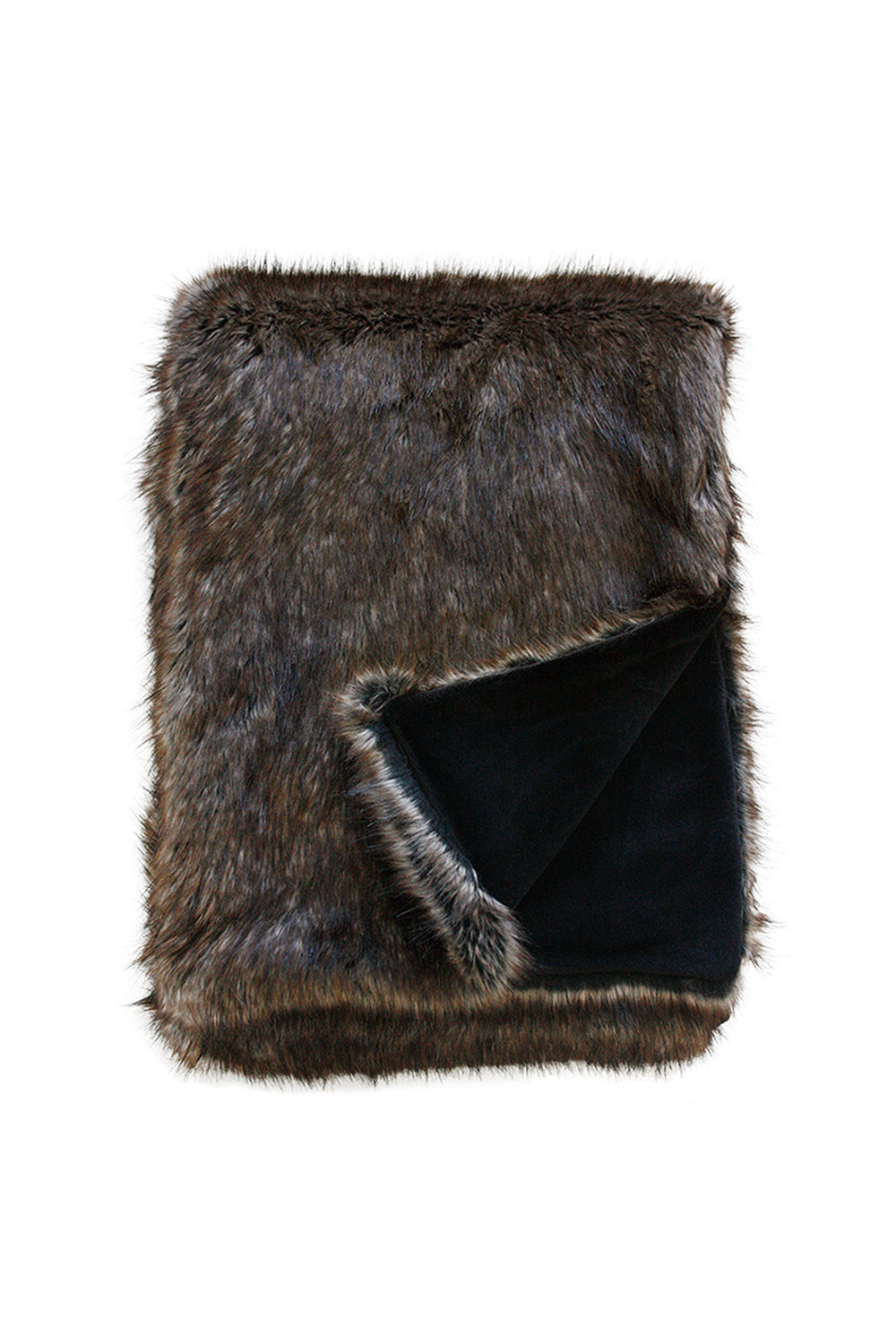 Imitation faux fur throw in Husky
