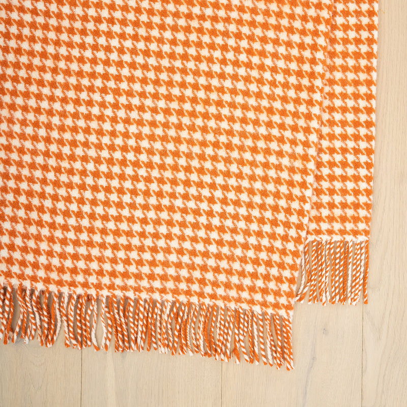 Huxter wool throw in pumpkin from Weave Home