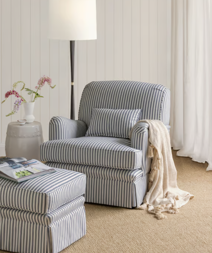 Ticking Stripe Fabric - James Dunlop