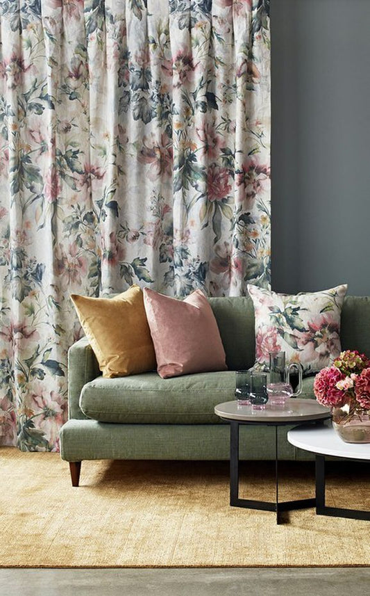Leila Linen Fabric - James Dunlop
