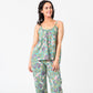 Lily aqua cotton camisole pyjama top from Floressents