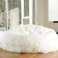 extra large sheepskin bean bag in ivory