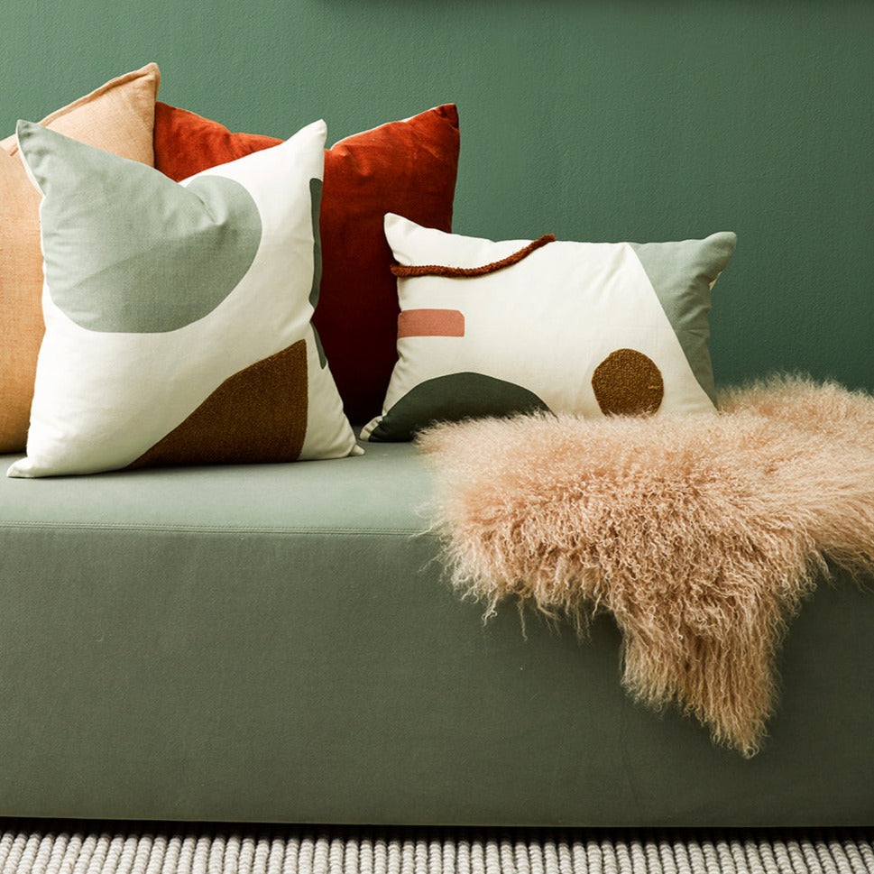 Meru Tibetan Lambs skin Fur hides and cushions - Meru in Biscotti from Mulberi sku 23953H | My Sanctuary NZ