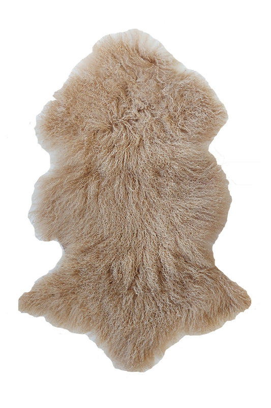 Meru Tibetan Lambs skin Fur hides and cushions - Meru in Biscotti from Mulberi sku 23953H | My Sanctuary NZ