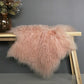 Meru Tibetan Lambs skin Fur cushion and hides - Meru in Blush Pink from Mulberi sku 23953H  | My Sanctuary NZ