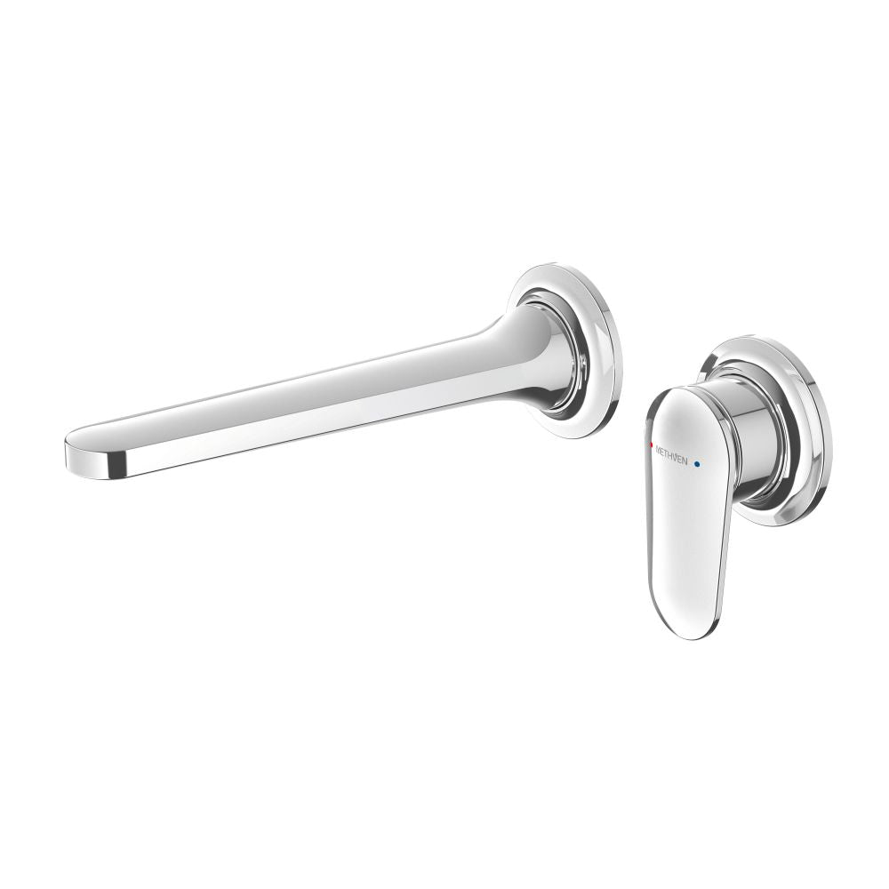Methven Aio wall mounted spout and mixer in Chrome AOWBTCP