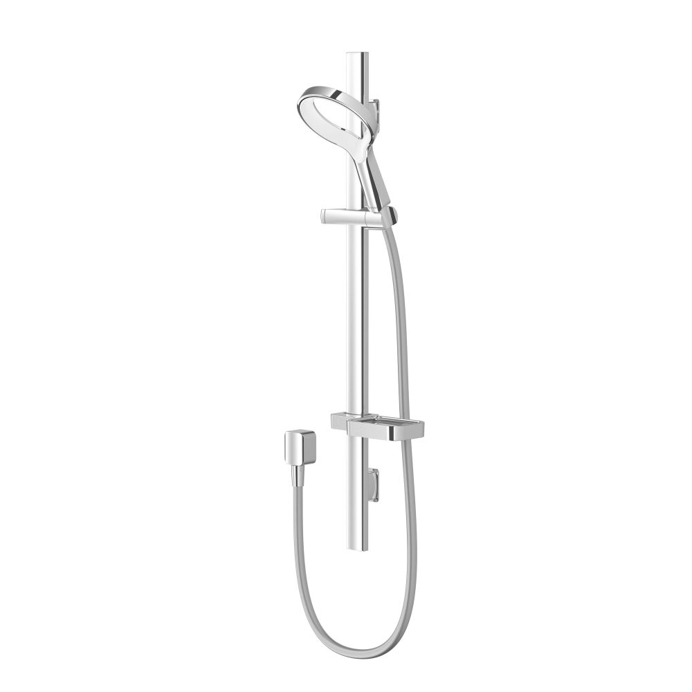 Methven Aurajet Aio Rail Shower Chrome and White  AOSRCPWH