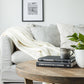 Soft Mohair luxury throws from Glamorous Goat.  Mohair throw in Ivory white available at My Sanctuary