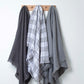 Soft Mohair luxury throws from Glamorous Goat.  Mohair throw in Tussock Tartan grey and white available at My Sanctuary