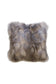 Imitation faux fur cushion in Mountain Hare