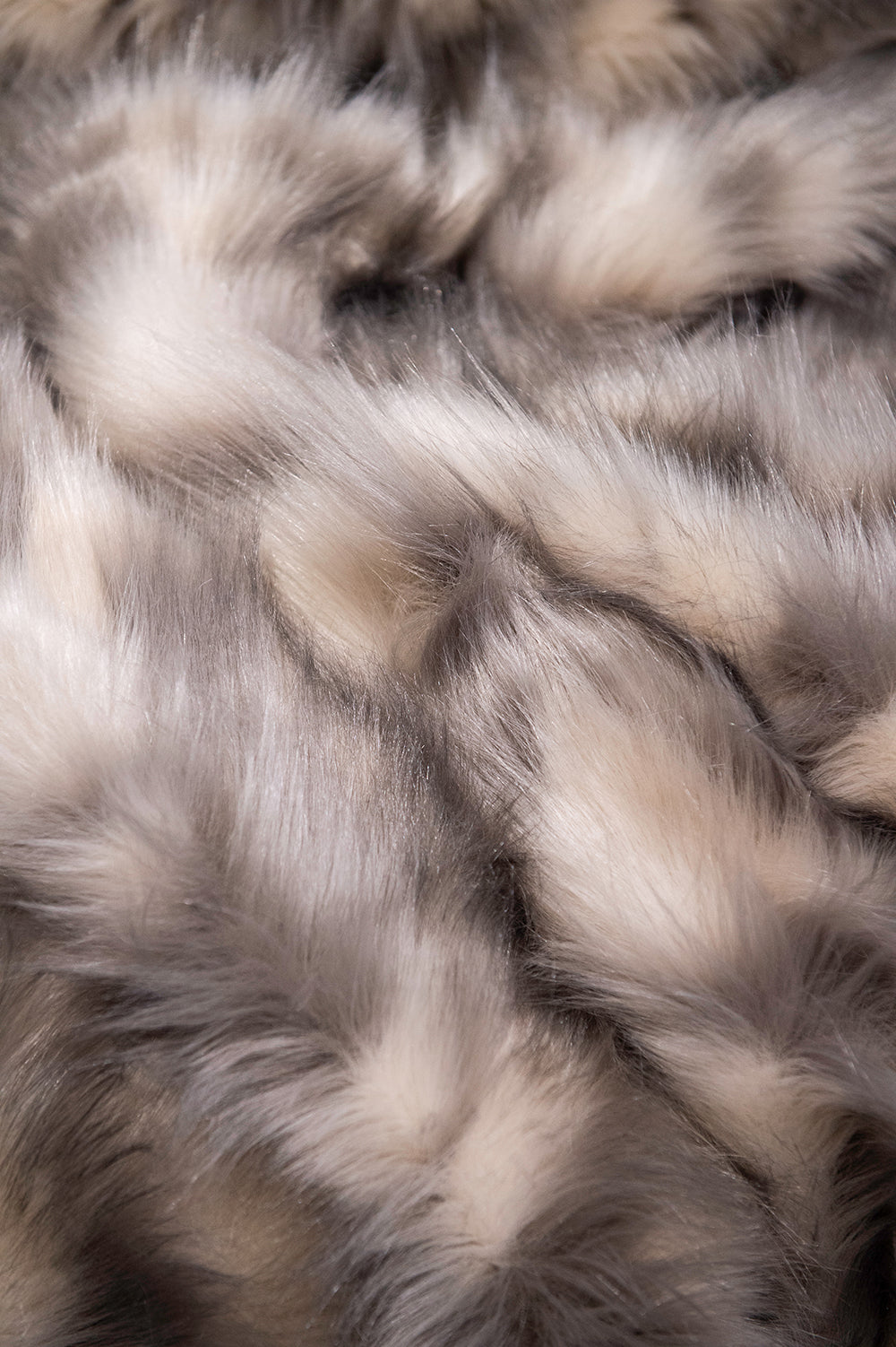 Imitation fake fur throw - Heirloom faux fur throw and cushions  in Mountain Hare
