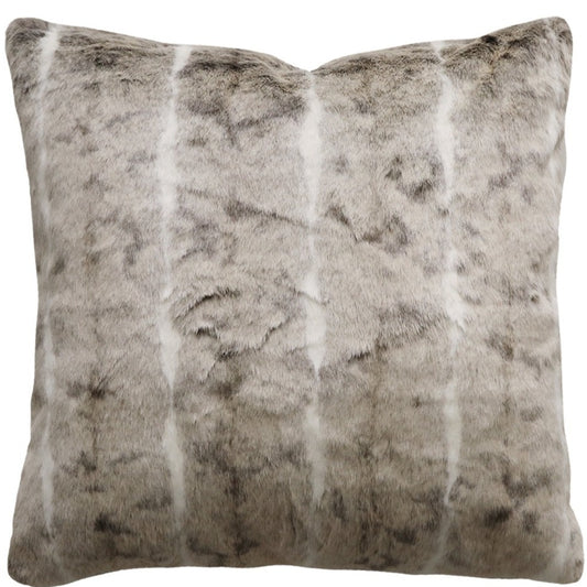 Imitation faux fur cushion in Mountain Rabbit
