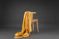 Wool Throw Roxburgh from Weave Home Amber yellow  colour block pattern. New Zealand