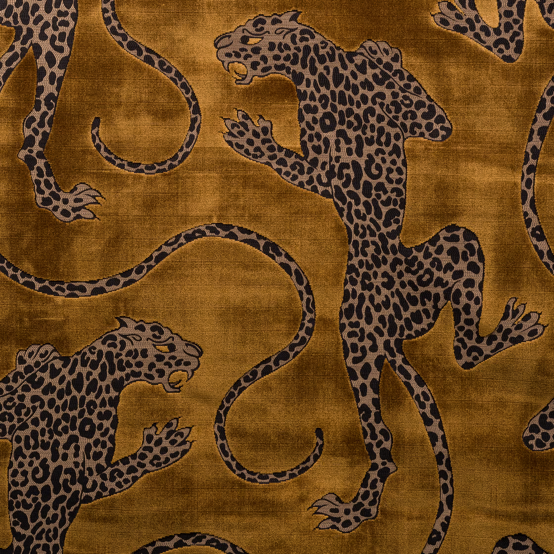 PPanthera fabric in gold