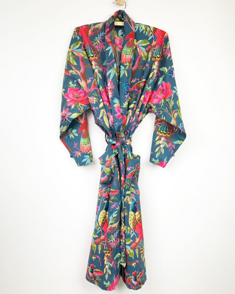 Paradise bluestone kimono robe