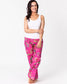 Paradise Hot Pink Loungewear Pyjama Pants with pockets