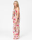 Paradise rose cotton camisole top in bird of paradise pattern