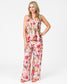 Paradise rose cotton camisole top in bird of paradise pattern