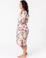 Paradise off white kimono from Floressents, bird of paradise pattern