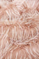 Luxury faux fur throw Peony Plume in pale pink from Heirloom.  These are the best fake fur throws, super soft for NZ interior design
