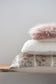 Luxury imitation fur cushion ,  Polar Bear by Heirloom for New Zealand interiors