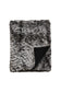 Imitation faux fur throw in Pewter Chinchilla grey textured