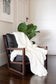 Luxury faux fur throw Polar Bear in pure white from Heirloom.  These are the best fake fur throws, super soft for NZ interior design