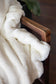 Luxury faux fur throw Polar Bear in pure white from Heirloom.  These are the best fake fur throws, super soft for NZ interior design