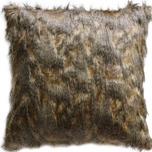 Red Fox imitation faux fur cushion