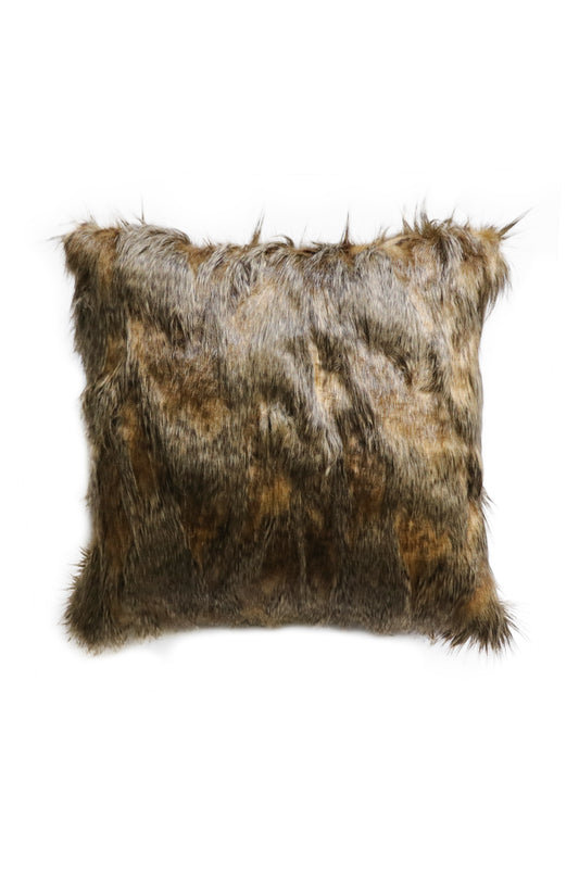 Red Fox imitation faux fur cushion