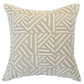 Remus cushion from Mulberi, textured geometric patterned cushion in natural