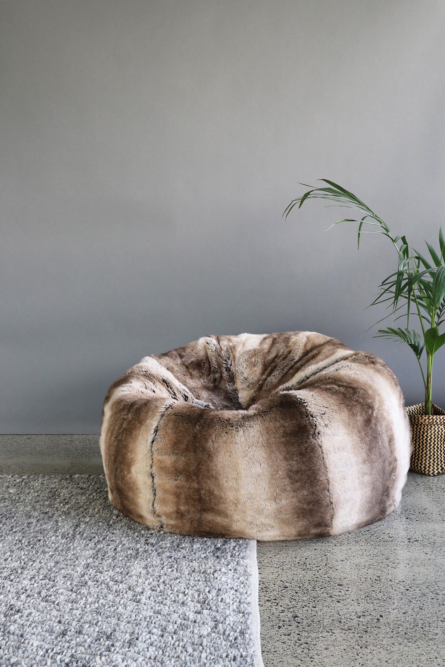 Plush Pod luxury bean bags in imitation fur