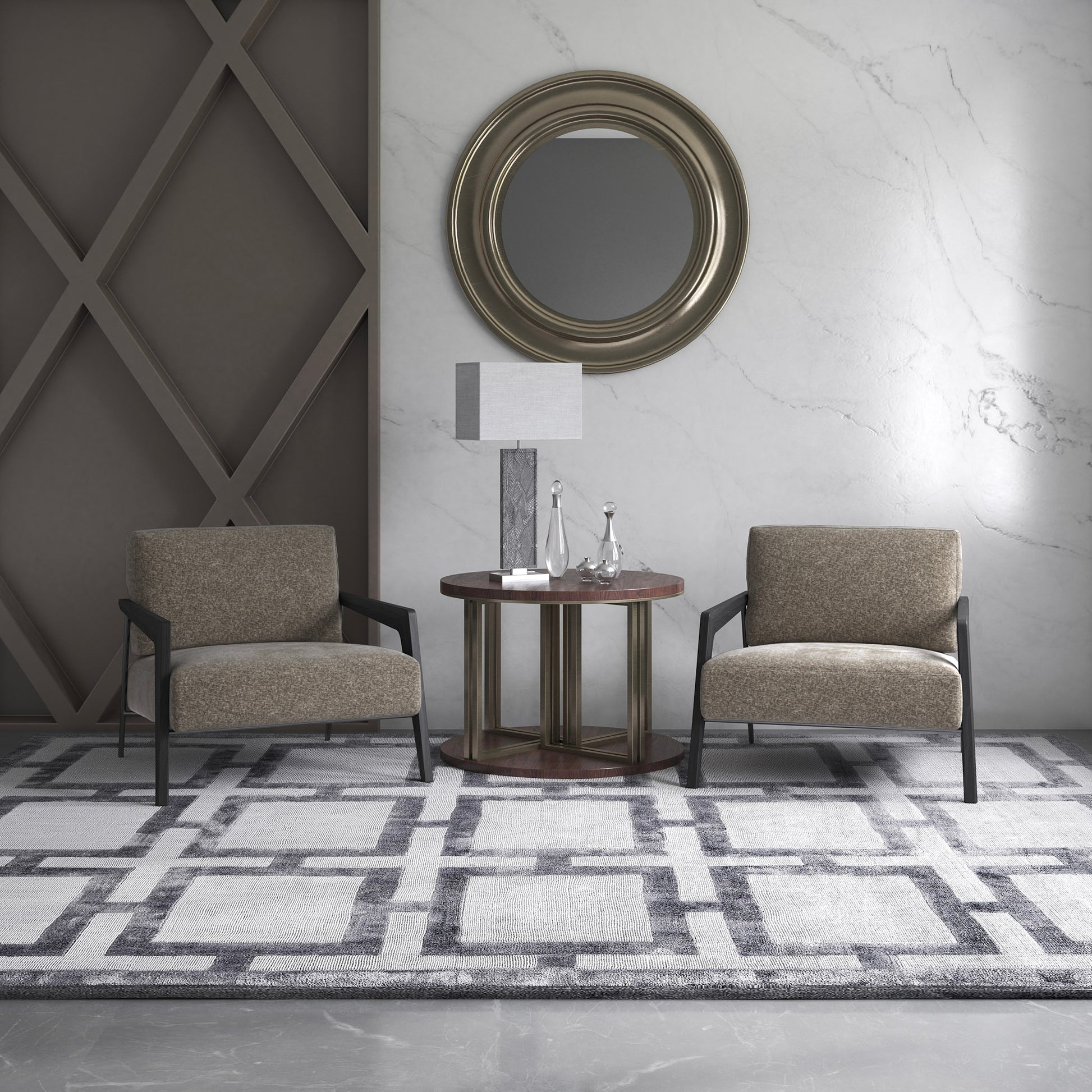 Mimosa fabric in mink