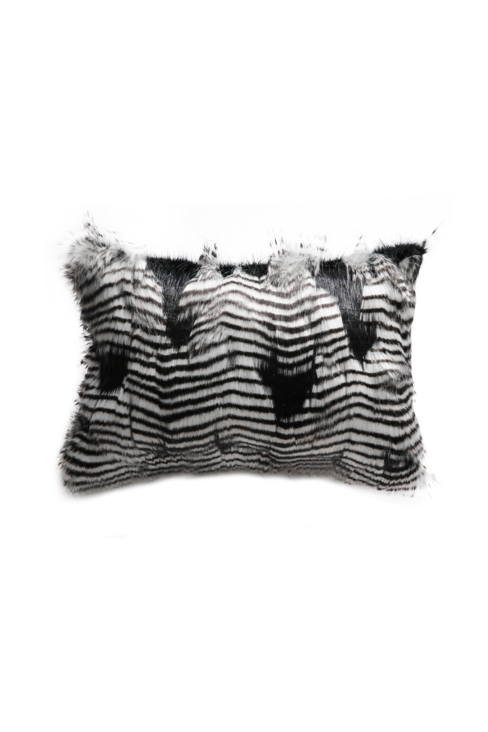 Silver Pheasant imitation fur throw and cushion