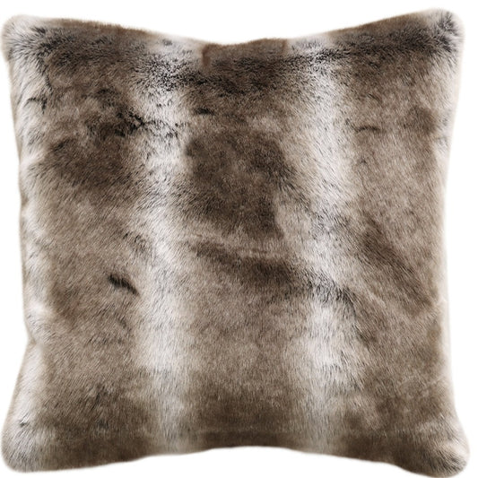 Imitation fur cushion striped elk